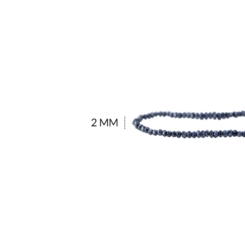 Rondela Metalizada 2 mm color Gris acerina / x sarta / REF-2R166