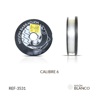 Nylon Barracuda cal 0.25 6 libras rollo 90 metros