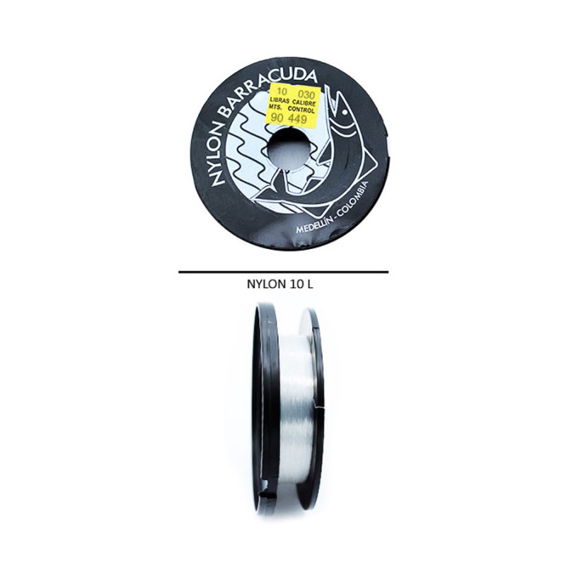 Nylon barracuda 10 libras / x rollo (90 metros aproximados) / REF-3532