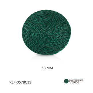 Base para arete terlenca verde 53mm x par