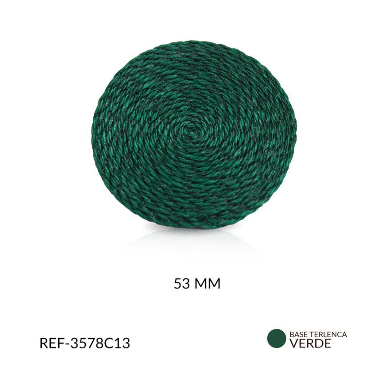Base para arete en terlenca color verde / x par-Ref-3578C13 / Ref-3578C13