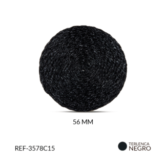 Base terlenka para arete negro 56mm