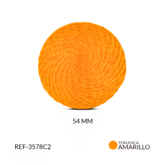 Base para arete terlenca 54 mm amarillo x par