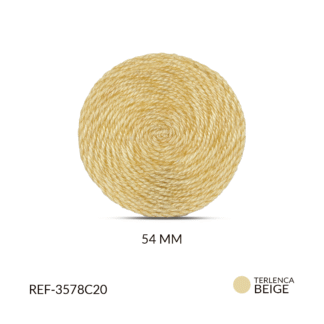 Base para arete terlenca beige almendra 54mm x par