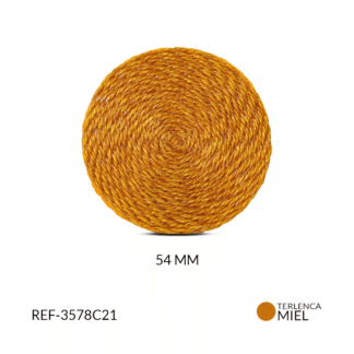Base para arete terlenca 54mm color miel x par