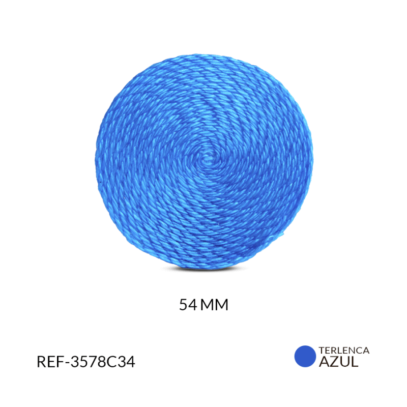 Base para arete en terlenca azul / x par / Ref-3578C34