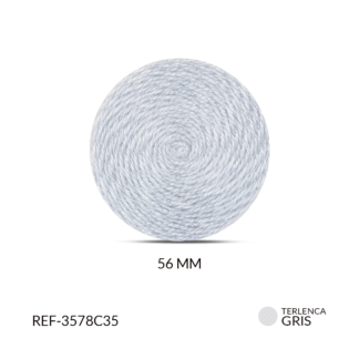 Base para arete terlenca gris 56mm x par