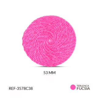 Base para arete terlenca fucsia claro 53mm x par