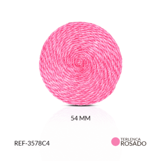 Base para arete terlenca 54mm rosado x par