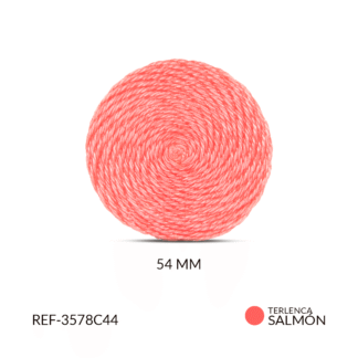 Base para arete en terlenka 54mm salmón x par