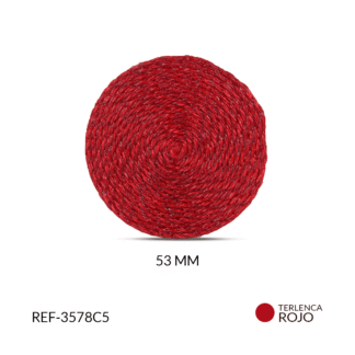 Base para arete terlenca 53mm rojo x par