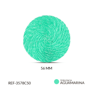 Base para arete terlenca 56 mm aguamarina x par