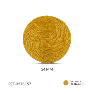 Base para arete terlenca dorado oscuro 54mm x par