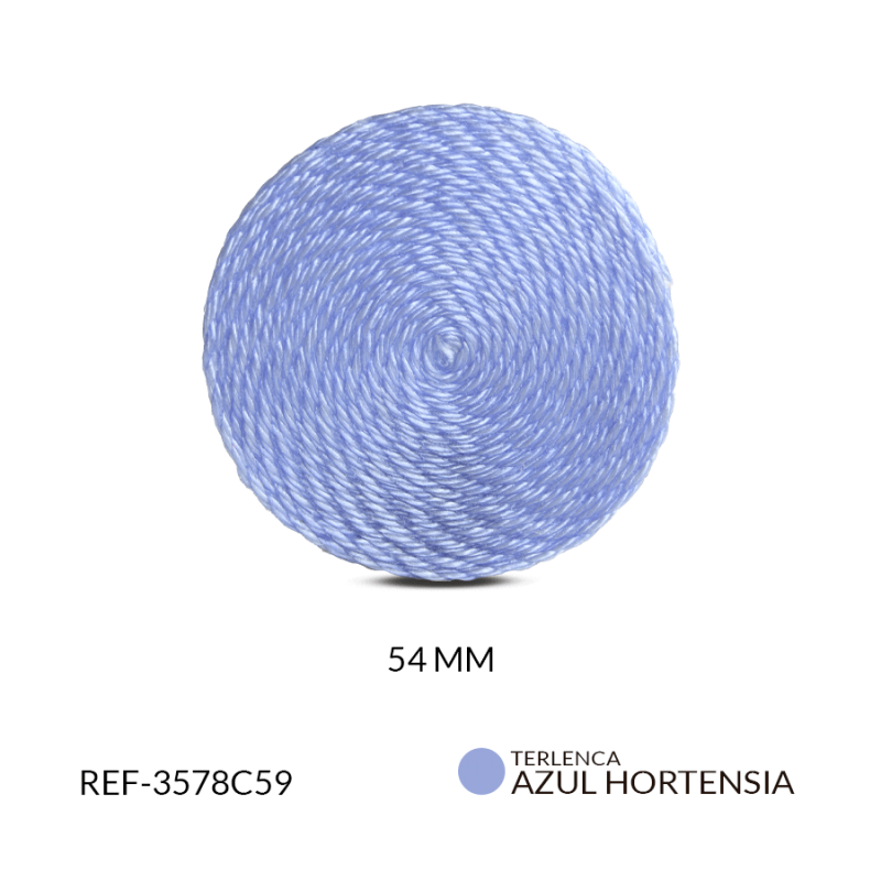 Base para arete en terlenca azul hortensia / x par / Ref-3578C59
