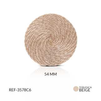 Base para arete terlenca 54mm beige oscuro x par