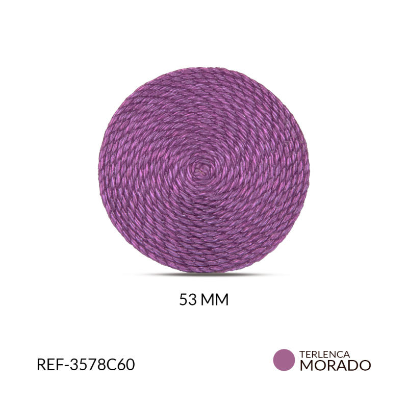 BASE PARA ARETE EN TERLENCA MORADO C 53MM / x PAR / REF-3578C60
