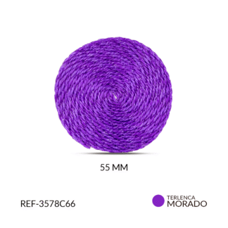 Base para arete terlenca morado 54mm x par