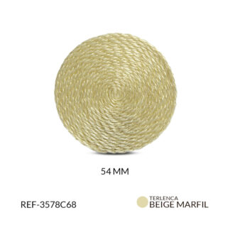 Base para arete terlenca beige marfil 54mm x par