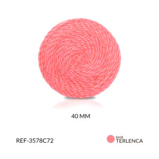 Base para arete terlenca salmón claro 40mm x par