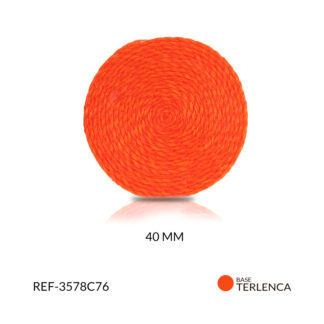 Base para arete terlenca naranja 40mm x par