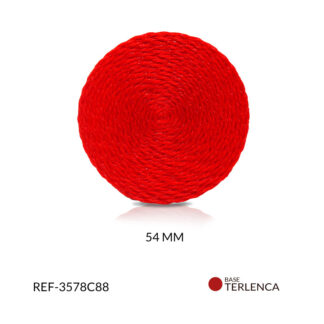 Base para arete terlenca naranja rojizo 54mm x par