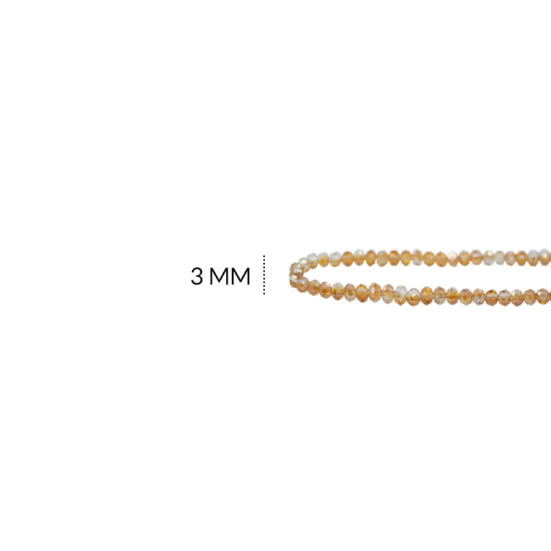 Rondela boreal 3 mm color cafe / x sarta / REF-3R049