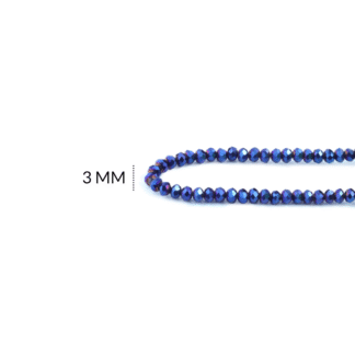 Róndela azul eléctrico metalizado 3mm