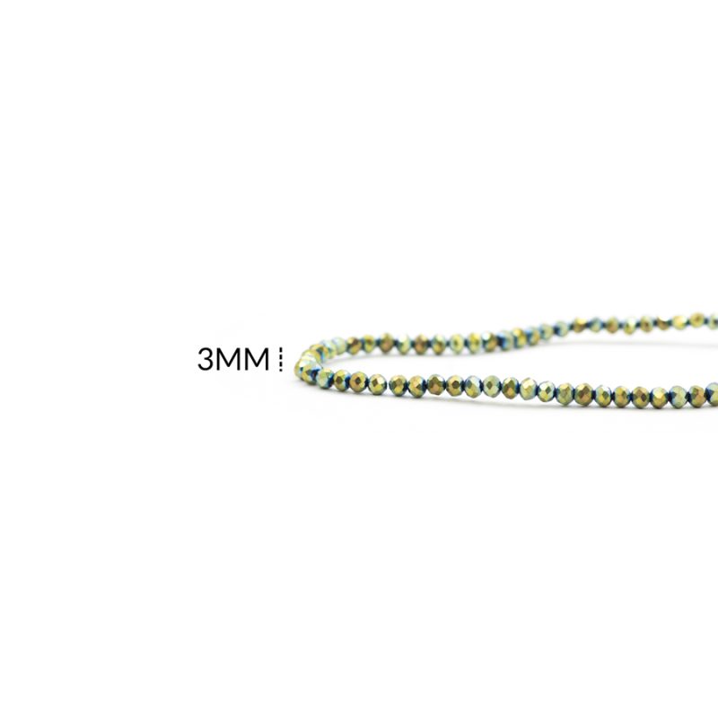 Róndela verde limón metalizado 3mm