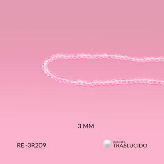 Rondela traslucido cristal 3mm
