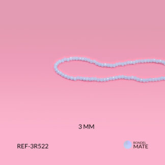 Rondela mate azul celeste hielo 3mm