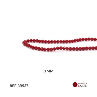 Rondela rojo bandera mate 3mm