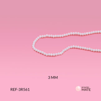 Rondel mate curuba suave 3mm x sarta