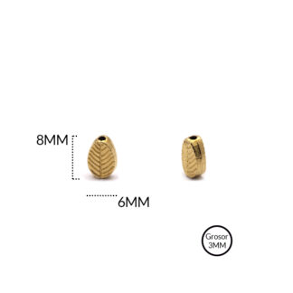 Separador zamak hoja 8x6mm paquete x6 und