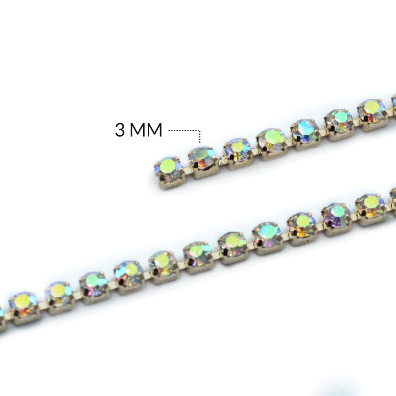 CADENA STRASS / x metro / REF-4393-1D