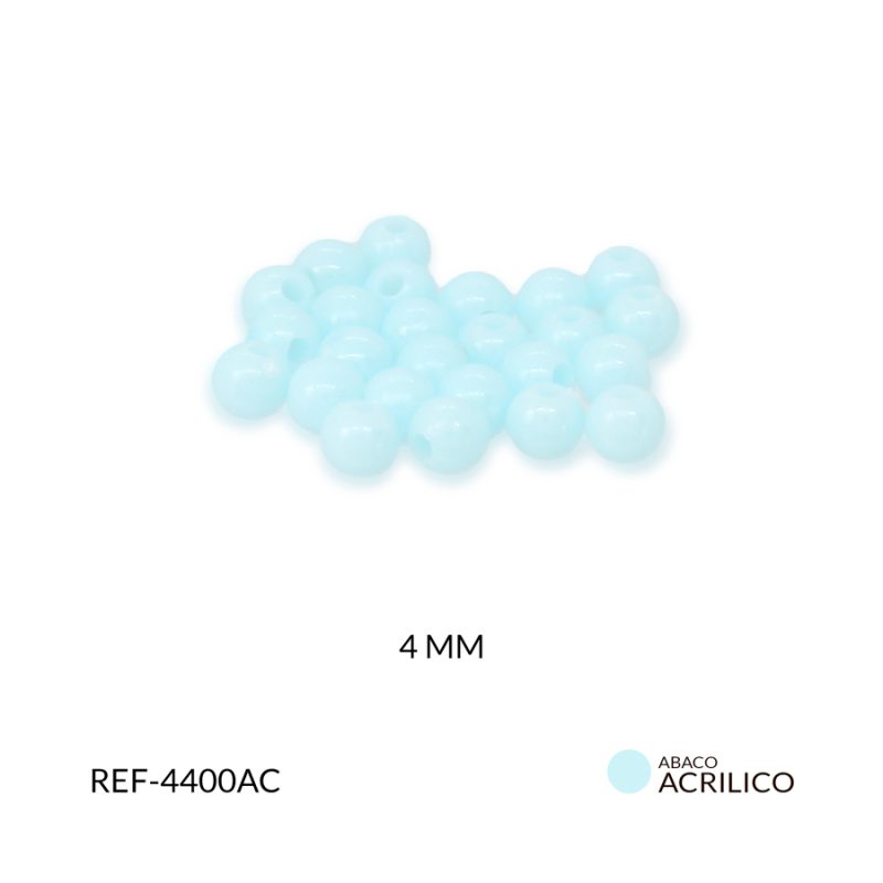 Abaco acrílico bola azul cielo 4 mm