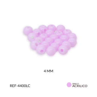 Abaco acrílico bola lila 4 mm