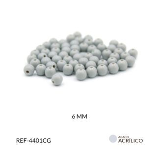 Abaco acrílico bola gris claro 6mm