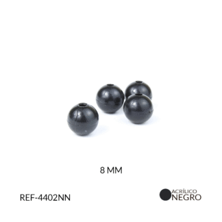 Abaco acrílico Bola Negro 8mm