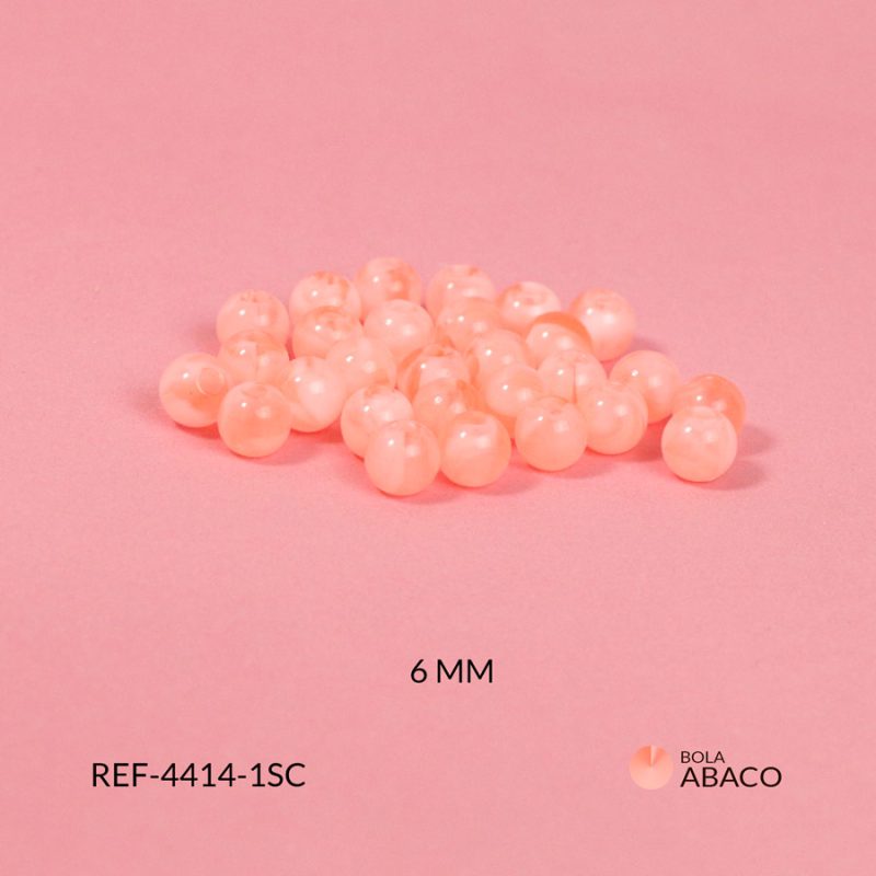 Abaco nube traslucido Salmon 6mm