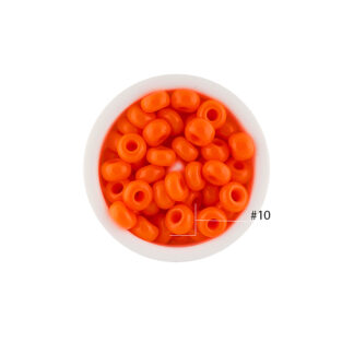 Mostacilla checa naranja fuerte mate #10 Paquete x25 gramos