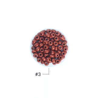 Mostacilla checa café claro mate #3 paquete x25 gramos