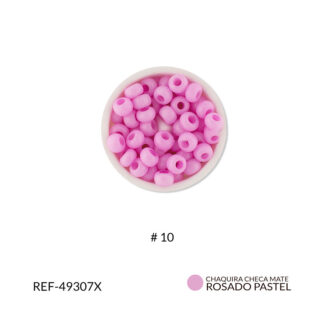 Mostacilla checa rosa pastel #10 Paq. x25grm