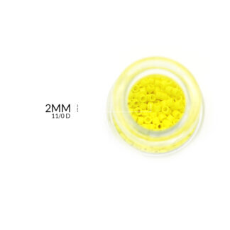 Chaquira miyuki amarilla 2mm x 5grm