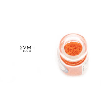 Chaquira miyuki naranja fuerte x5 gramos aproximado