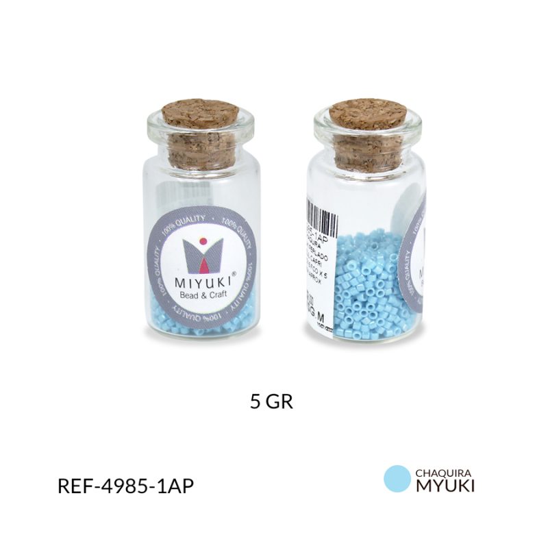 Mostacilla miyuki azul capri perlado