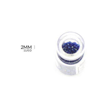 Chaquira miyuki tornazol perlado azul I / tamaño 2mm / X 5 gramos aproximadamente / Ref-4985AI / REF-4985AI
