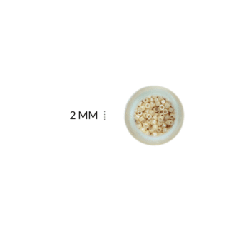 Mostacilla Miyuki beige almendra perlado
