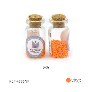 Chaquira miyuki tornasol naranja f / 5 gramos aproximado / Ref-4985NF