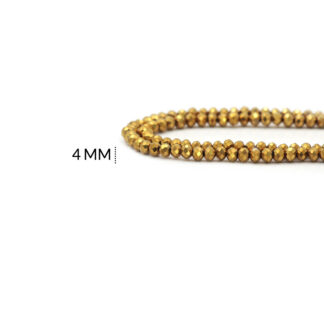 Róndela dorado metalizado 4mm