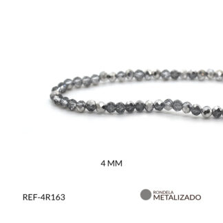 Róndela metalizado plateado espejo 4mm